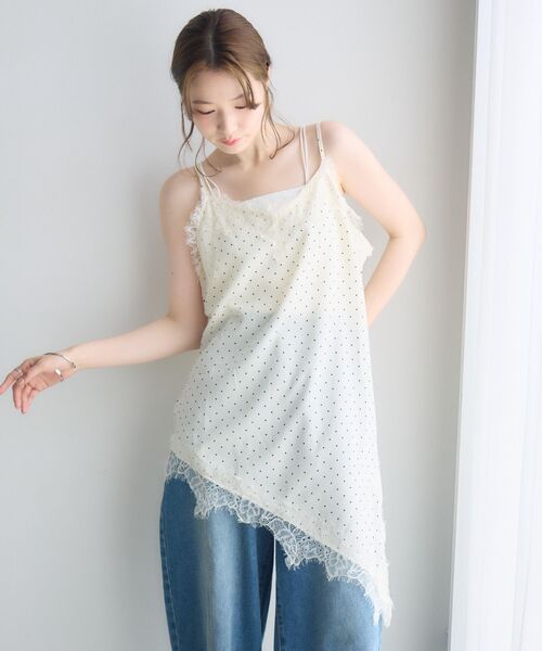 RETRO GIRL(レトロガール)の「イレヘムレース切替ワンピース(ワンピース・レディース・ブラック/オフホワイト/ホワイト系その他・FREE)」の8枚目の写真