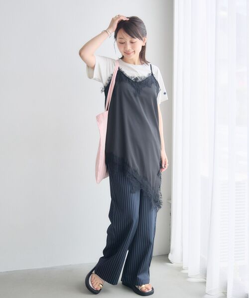 RETRO GIRL(レトロガール)の「イレヘムレース切替ワンピース(ワンピース・レディース・ブラック/オフホワイト/ホワイト系その他・FREE)」の9枚目の写真