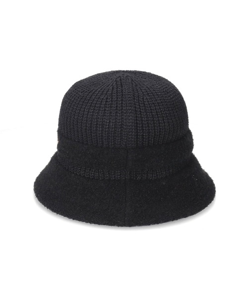 Chapeau d' O（シャポードオー）の「Chapeau d' O  TM Hem Boucle Tulip / シャポードオー（ハット・レディース・ブラック/ライトベージュ・M/57.5cm）」の6枚目の写真