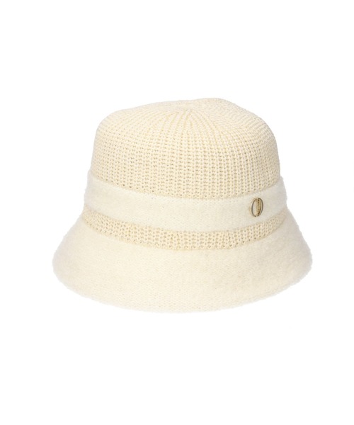 Chapeau d' O（シャポードオー）の「Chapeau d' O  TM Hem Boucle Tulip / シャポードオー（ハット・レディース・ブラック/ライトベージュ・M/57.5cm）」の13枚目の写真