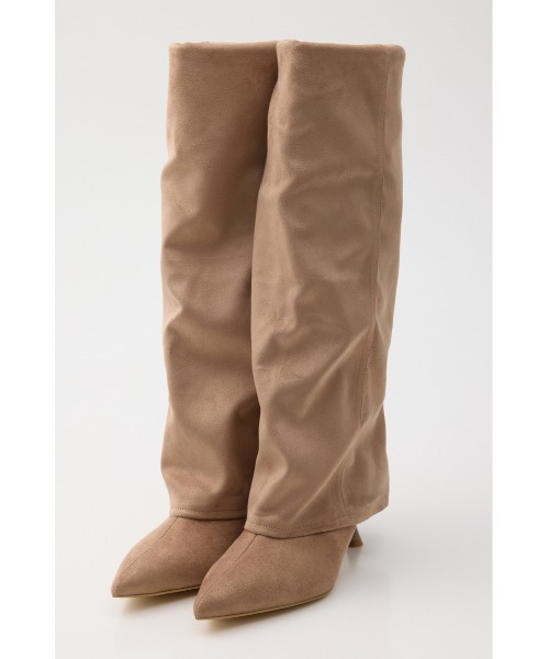 rienda(リエンダ)の「【AW先行アイテム】カバーロングブーツ(ブーツ・レディース・ブラック/ベージュ・SMALL/MEDIUM/LARGE)」の8枚目の写真