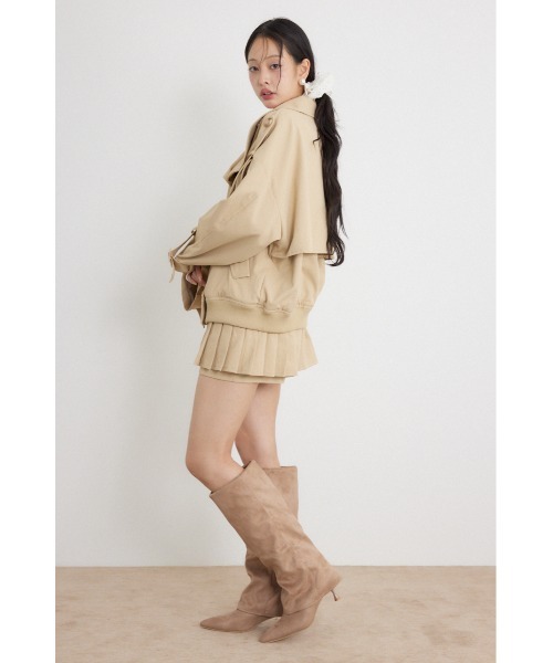 rienda(リエンダ)の「【AW先行アイテム】カバーロングブーツ(ブーツ・レディース・ブラック/ベージュ・SMALL/MEDIUM/LARGE)」の9枚目の写真