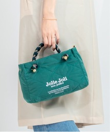Jolie Joli（ジョリージョリ）の「【Jolie Joli/ジョリージョリ】キルティングトートバッグ　2WAY　ショルダーバッグ　ロゴ（トートバッグ）」