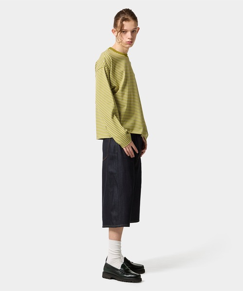 HUF(ハフ)の「AIR FLOW LS BORDER CREW(Tシャツ/カットソー・メンズ・ネイビー/グリーン系その他・XL/S/L/M)」の7枚目の写真