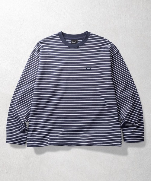 HUF(ハフ)の「AIR FLOW LS BORDER CREW(Tシャツ/カットソー・メンズ・ネイビー/グリーン系その他・XL/S/L/M)」の12枚目の写真