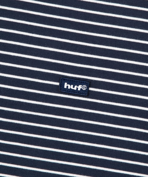 HUF(ハフ)の「AIR FLOW LS BORDER CREW(Tシャツ/カットソー・メンズ・ネイビー/グリーン系その他・XL/S/L/M)」の3枚目の写真