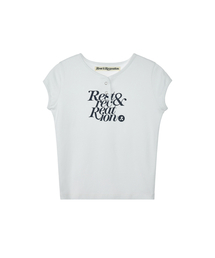 CAP SLEEVE T-SHIRT - WHITE