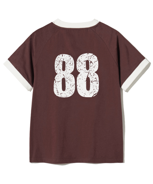 F.ILLUMINATE(フィルミネイト)の「(W) 88 リンガーTシャツ-マゼンタ(Tシャツ/カットソー・レディース・その他・SMALL/MEDIUM)」の3枚目の写真