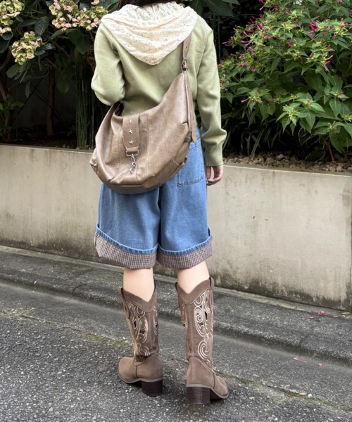 w closet(ダブルクローゼット)の「折り返しハーフパンツ(その他パンツ・レディース・ブラック/ブラウン/ブルー・SMALL/MEDIUM)」の17枚目の写真