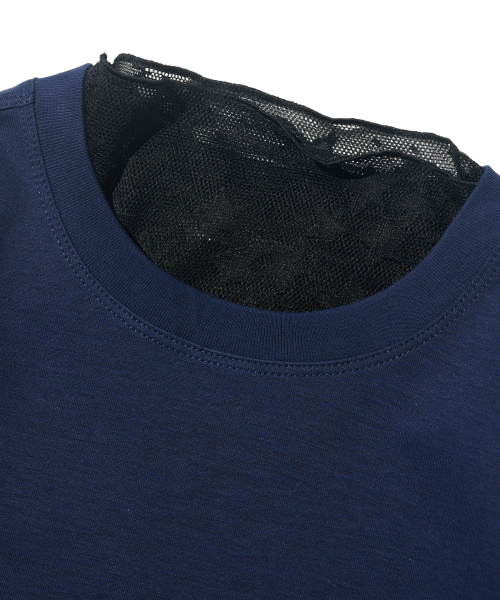 CARGOBROS FOR WOMAN(カーゴブロスフォーウィメン)の「スタシースルーロングスリーブレイヤード半袖Tシャツセット(ブラック/ネイビー)(Tシャツ/カットソー・レディース・その他・FREE)」の5枚目の写真