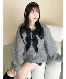 dazzlin（ダズリン）の「ダブルリボンペプラムブルゾン（ブルゾン）」
