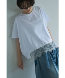 LACE HEM DOLMAN TEE