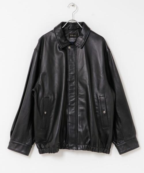 EKAL(エカル)の「SHEEP LEATHER JACKET(その他アウター・レディース・ブラック・ONE)」の9枚目の写真