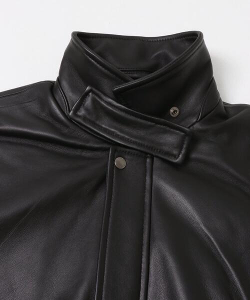 EKAL(エカル)の「SHEEP LEATHER JACKET(その他アウター・レディース・ブラック・ONE)」の10枚目の写真
