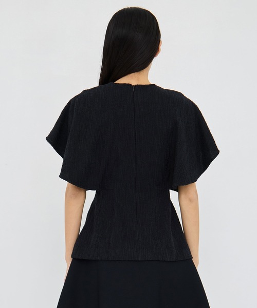 AKIRANAKA(アキラナカ)の「【AKIRANAKA/アキラナカ】Katja jersey pullover BK(Tシャツ/カットソー・レディース・ブラック/ホワイト・2/1)」の10枚目の写真