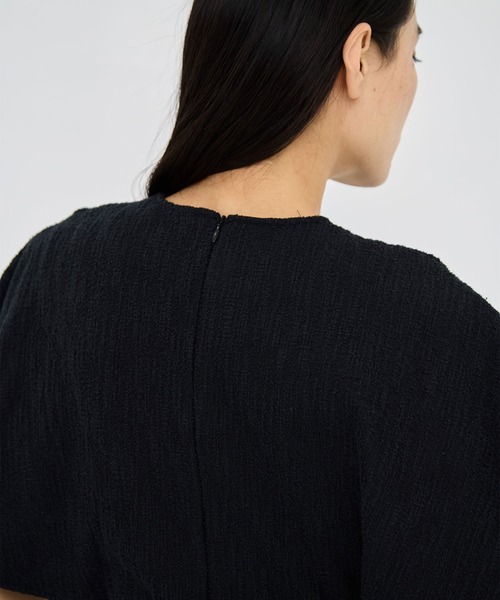 AKIRANAKA(アキラナカ)の「【AKIRANAKA/アキラナカ】Katja jersey pullover BK(Tシャツ/カットソー・レディース・ブラック/ホワイト・2/1)」の3枚目の写真