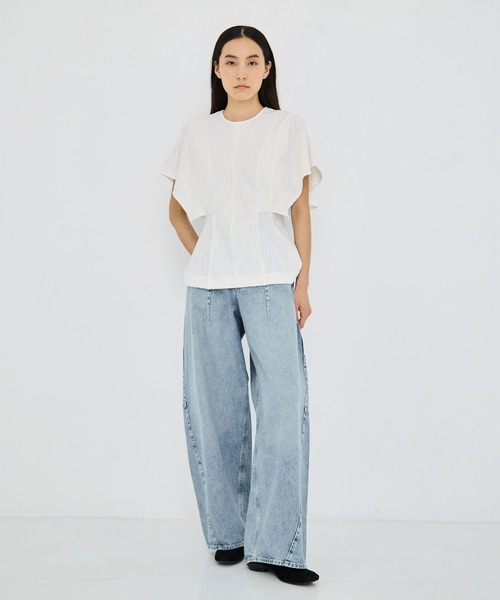 AKIRANAKA(アキラナカ)の「【AKIRANAKA/アキラナカ】Katja jersey pullover BK(Tシャツ/カットソー・レディース・ブラック/ホワイト・2/1)」の17枚目の写真