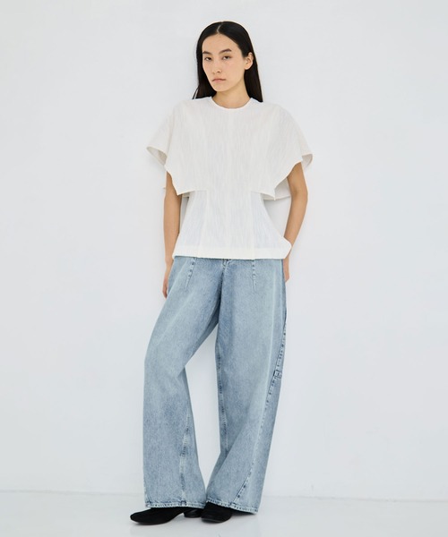 AKIRANAKA(アキラナカ)の「【AKIRANAKA/アキラナカ】Katja jersey pullover BK(Tシャツ/カットソー・レディース・ブラック/ホワイト・2/1)」の18枚目の写真