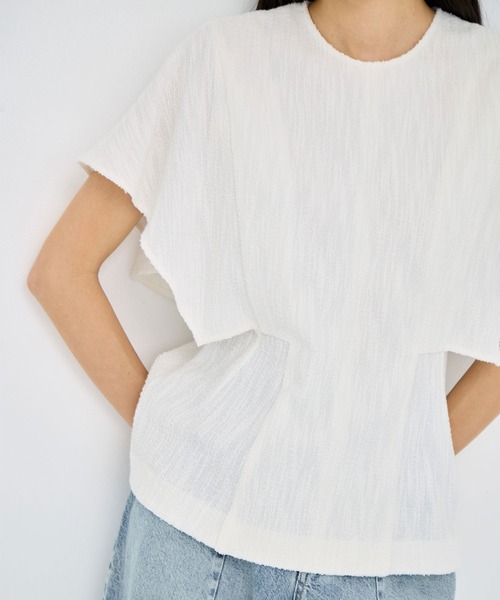 AKIRANAKA(アキラナカ)の「【AKIRANAKA/アキラナカ】Katja jersey pullover BK(Tシャツ/カットソー・レディース・ブラック/ホワイト・2/1)」の11枚目の写真