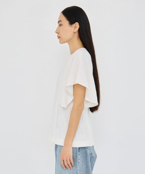 AKIRANAKA(アキラナカ)の「【AKIRANAKA/アキラナカ】Katja jersey pullover BK(Tシャツ/カットソー・レディース・ブラック/ホワイト・2/1)」の13枚目の写真