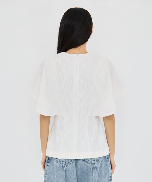 AKIRANAKA(アキラナカ)の「【AKIRANAKA/アキラナカ】Katja jersey pullover BK(Tシャツ/カットソー・レディース・ブラック/ホワイト・2/1)」の14枚目の写真