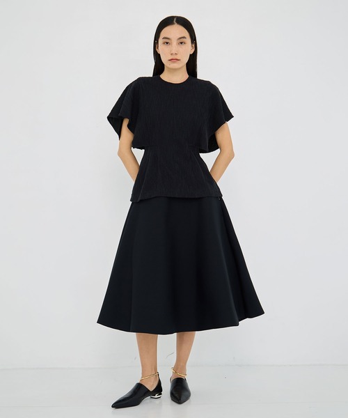 AKIRANAKA(アキラナカ)の「【AKIRANAKA/アキラナカ】Katja jersey pullover BK(Tシャツ/カットソー・レディース・ブラック/ホワイト・2/1)」の5枚目の写真