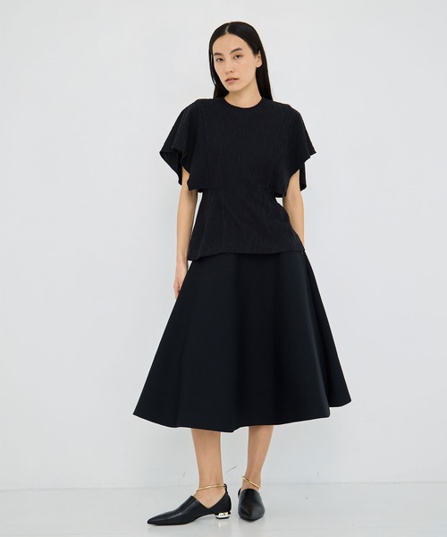 AKIRANAKA(アキラナカ)の「【AKIRANAKA/アキラナカ】Katja jersey pullover BK(Tシャツ/カットソー・レディース・ブラック/ホワイト・2/1)」の6枚目の写真