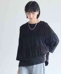 Paradise Picnic（パラダイスピクニック）の「異素材シャーリングプルオーバー（シャツ/ブラウス）」