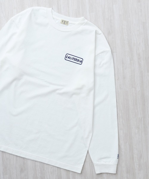 The Endless Summer(エンドレスサマー)の「TES GOOD TIME FLOCK PT LONG SLEEVE T-SHIRT / ロンT(Tシャツ/カットソー・メンズ・ホワイト/チャコール/ブラック/グレー・X-LARGE/XX-LARGE/SMALL/LARGE/MEDIUM)」の9枚目の写真