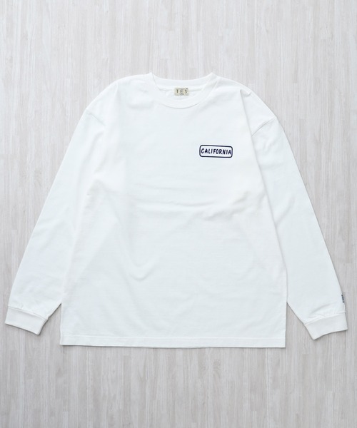 The Endless Summer(エンドレスサマー)の「TES GOOD TIME FLOCK PT LONG SLEEVE T-SHIRT / ロンT(Tシャツ/カットソー・メンズ・ホワイト/チャコール/ブラック/グレー・X-LARGE/XX-LARGE/SMALL/LARGE/MEDIUM)」の10枚目の写真
