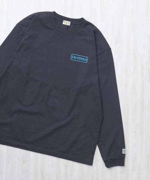 The Endless Summer(エンドレスサマー)の「TES GOOD TIME FLOCK PT LONG SLEEVE T-SHIRT / ロンT(Tシャツ/カットソー・メンズ・ホワイト/チャコール/ブラック/グレー・X-LARGE/XX-LARGE/SMALL/LARGE/MEDIUM)」の22枚目の写真