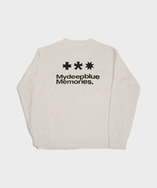 mydeepbluememories(マイディープブルーメモリーズ)の「(NT) MM SYMBOL LOGO KNIT (IVORY)(ニット/セーター・レディース・その他・FREE)」の5枚目の写真