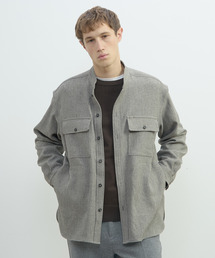 MEN'S MELROSE | 三杢ヘリンボーンワークジャケット | ストレッチ / 防シワ(ブルゾン)