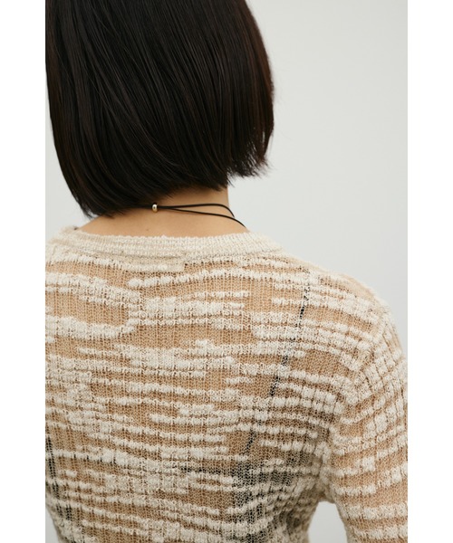 STYLEMIXER(スタイルミキサー)の「コットンキャンディシアーニット(ニット/セーター・レディース・サックスブルー/ベージュ/グレー/ピンク・FREE)」の13枚目の写真