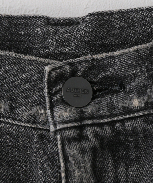 Spick & Span(スピックアンドスパン)の「AUTHEN / オーセン LAUREL WIDE BK(デニムパンツ・レディース・チャコールグレー・27/25)」の10枚目の写真