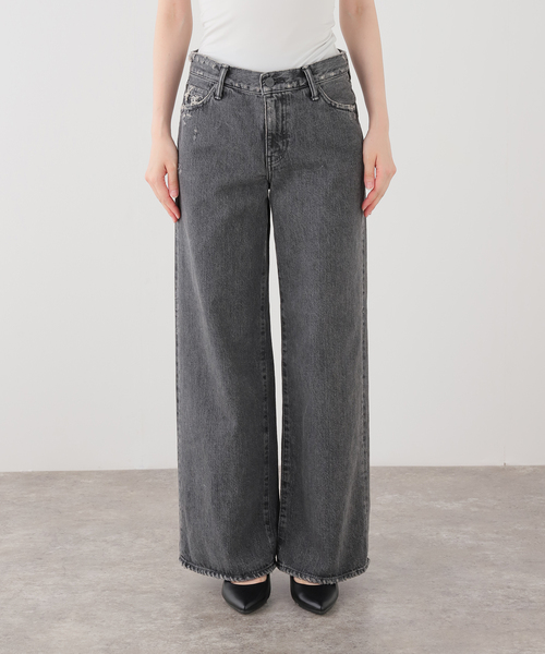 Spick & Span(スピックアンドスパン)の「AUTHEN / オーセン LAUREL WIDE BK(デニムパンツ・レディース・チャコールグレー・27/25)」の18枚目の写真