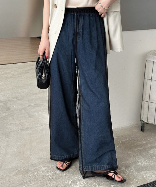 DAY CLOSET(デイ クローゼット)の「【選べる2タイプ】いつものボトムスに表情をプラス。シアーチュールパンツ レディース(その他パンツ・レディース・ホワイト/ブラック系その他/ホワイト系その他/ブラック・FREE)」の17枚目の写真