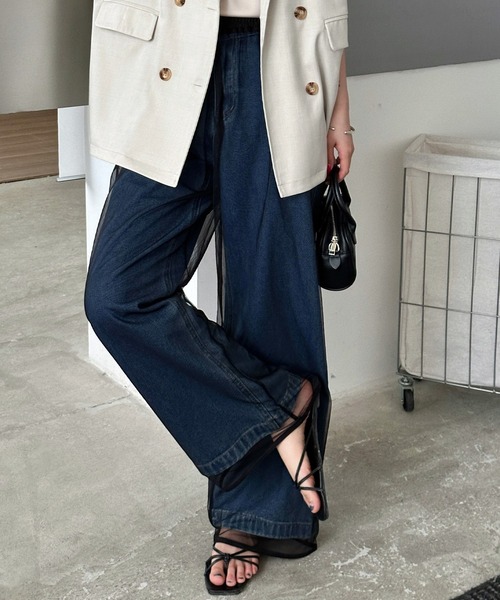 DAY CLOSET(デイ クローゼット)の「【選べる2タイプ】いつものボトムスに表情をプラス。シアーチュールパンツ レディース(その他パンツ・レディース・ホワイト/ブラック系その他/ホワイト系その他/ブラック・FREE)」の19枚目の写真