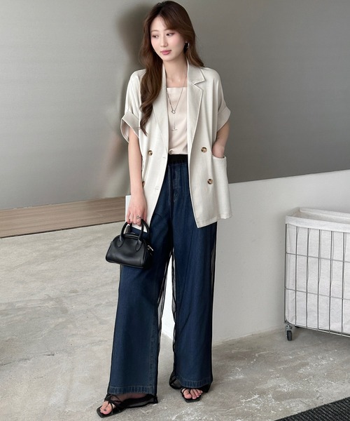 DAY CLOSET(デイ クローゼット)の「【選べる2タイプ】いつものボトムスに表情をプラス。シアーチュールパンツ レディース(その他パンツ・レディース・ホワイト/ブラック系その他/ホワイト系その他/ブラック・FREE)」の21枚目の写真