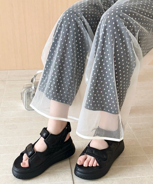 DAY CLOSET(デイ クローゼット)の「【選べる2タイプ】いつものボトムスに表情をプラス。シアーチュールパンツ レディース(その他パンツ・レディース・ホワイト/ブラック系その他/ホワイト系その他/ブラック・FREE)」の8枚目の写真
