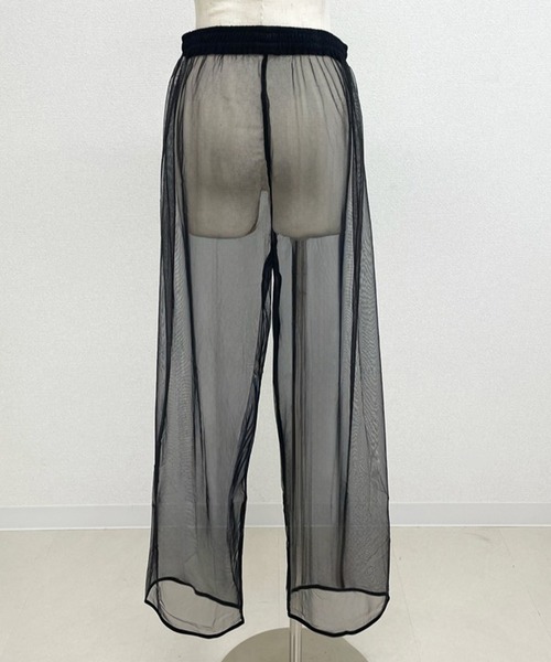 DAY CLOSET(デイ クローゼット)の「【選べる2タイプ】いつものボトムスに表情をプラス。シアーチュールパンツ レディース(その他パンツ・レディース・ホワイト/ブラック系その他/ホワイト系その他/ブラック・FREE)」の10枚目の写真