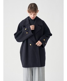 JOHN SMEDLEY（ジョンスメドレー）の「ダブルクロスリバービッグカラーコクーンミドルコート｜FC128（その他アウター）」