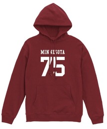 Ol' Basics（オール・ベーシックス） プルパーカー スウェット MINNESOTA ロゴ ナンバリング プリント 裏毛 トップス メンズ ユニセックス