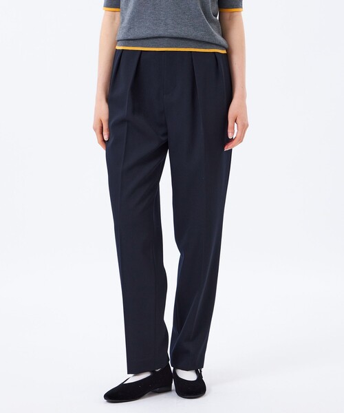 MACKINTOSH PHILOSOPHY(マッキントッシュ フィロソフィー)の「ウールギャバジントラウザース(その他パンツ・レディース・ダークネイビー/ベージュ系その他・36/38)」の2枚目の写真