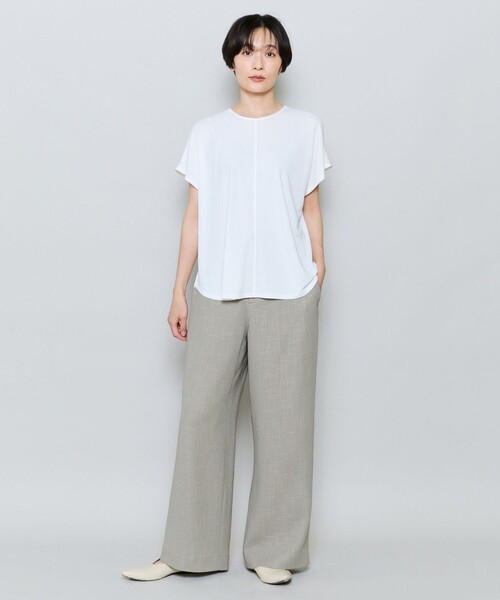 MOGA（モガ）の「ソフトカラミワイドシルエットパンツ［セットアップ可能］（その他パンツ・レディース・ネイビー/カーキ・2）」の8枚目の写真