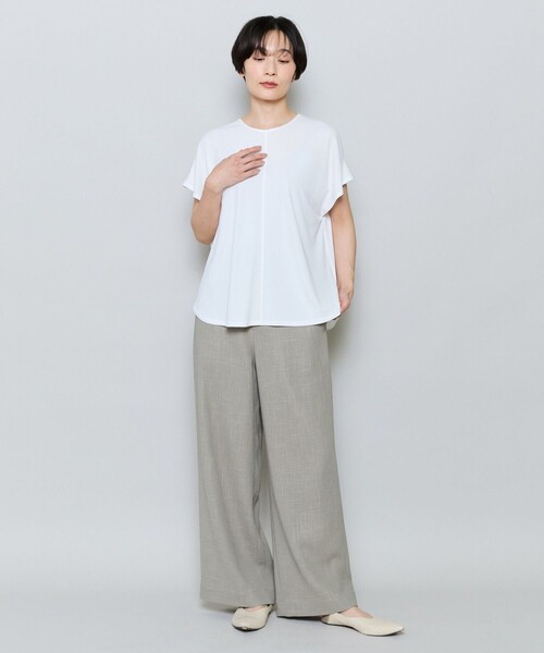 MOGA（モガ）の「ソフトカラミワイドシルエットパンツ［セットアップ可能］（その他パンツ・レディース・ネイビー/カーキ・2）」の9枚目の写真