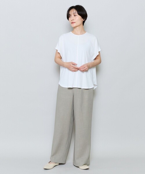 MOGA（モガ）の「ソフトカラミワイドシルエットパンツ［セットアップ可能］（その他パンツ・レディース・ネイビー/カーキ・2）」の10枚目の写真