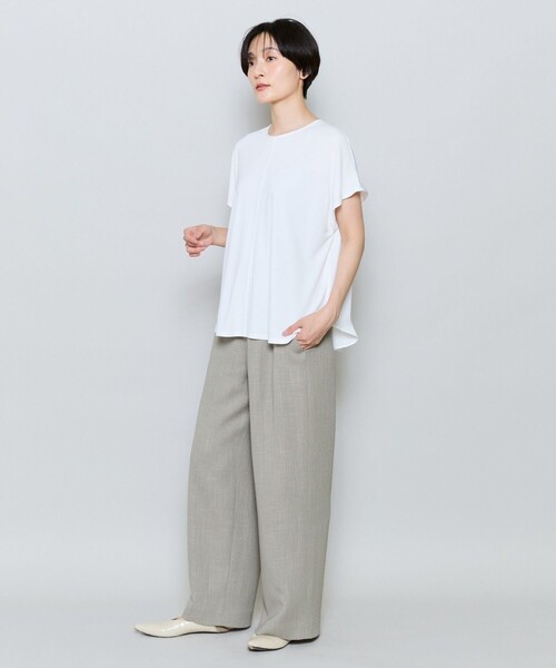 MOGA（モガ）の「ソフトカラミワイドシルエットパンツ［セットアップ可能］（その他パンツ・レディース・ネイビー/カーキ・2）」の11枚目の写真