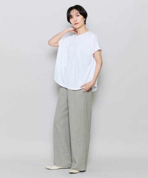 MOGA（モガ）の「ソフトカラミワイドシルエットパンツ［セットアップ可能］（その他パンツ・レディース・ネイビー/カーキ・2）」の12枚目の写真