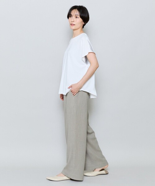 MOGA（モガ）の「ソフトカラミワイドシルエットパンツ［セットアップ可能］（その他パンツ・レディース・ネイビー/カーキ・2）」の13枚目の写真